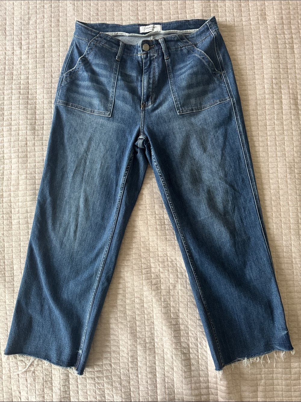 Lovervet Wide Leg Jeans Blue Waist 14W
